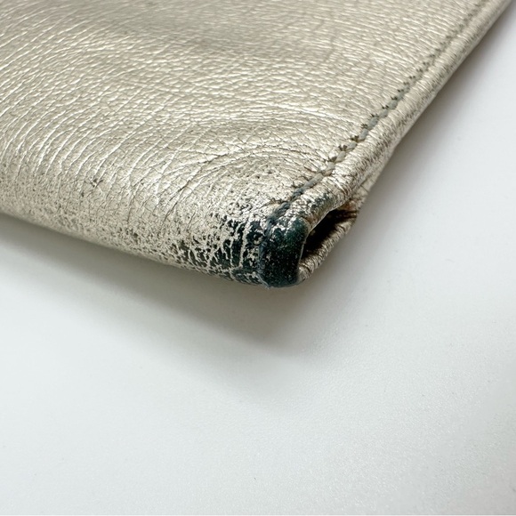 D&G Dolce Gabbana Metallic Gold Bifold Leather Wallet - Picture 5 of 16